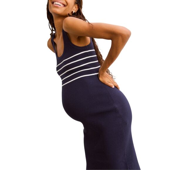 Hatch Dresses & Skirts - Hatch 'The Kristen' Blue Viscose Ribbed Knit Tank Dress Size 3